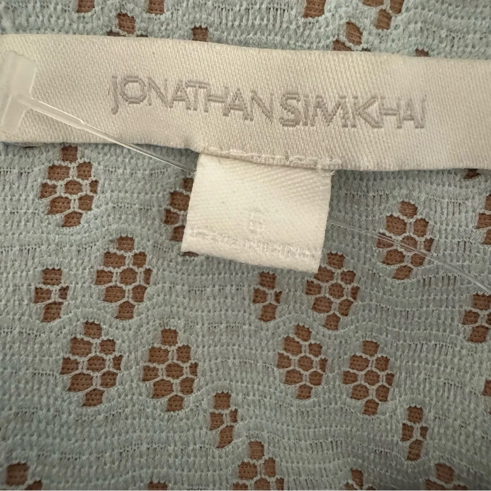 Jonathan Simkhai Cut Out Dress in Mint Green and Nude Size 6 NWOT - Picture 5 of 13